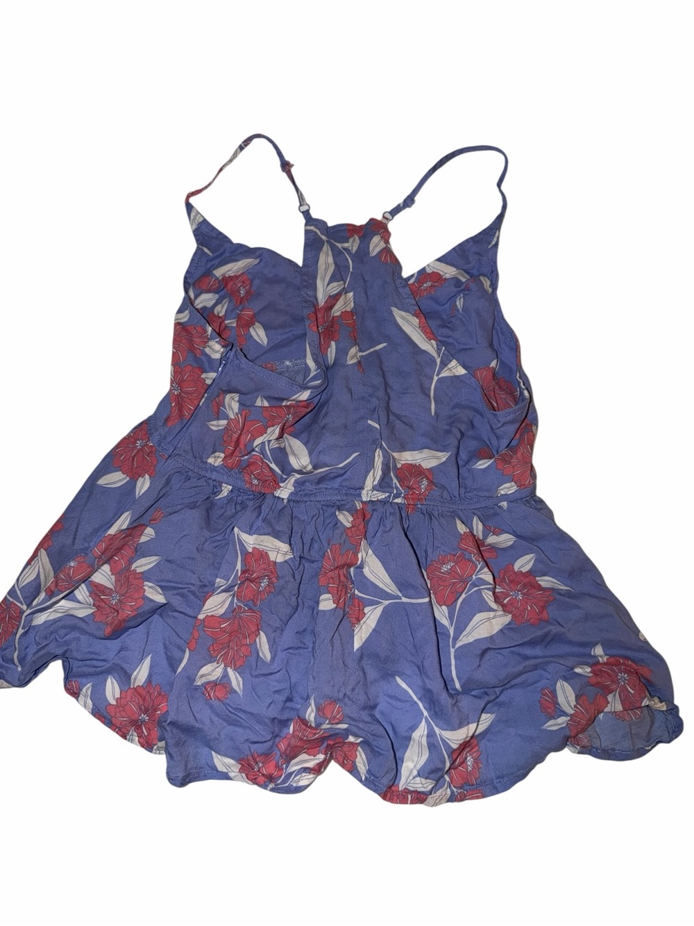 🚨CLEARANCE SALE🚨 Express Blue V-Neck Floral Spaghetti Strap Camisole - Picture 3 of 7